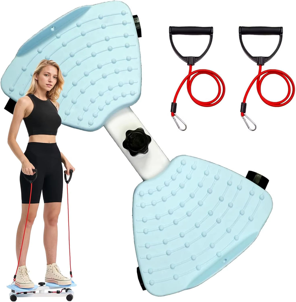 Waist Twister Board with Resistance Handles