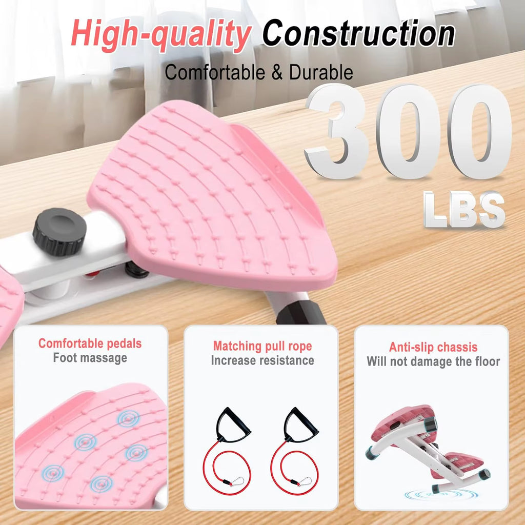 Waist Twister Board with Resistance Handles